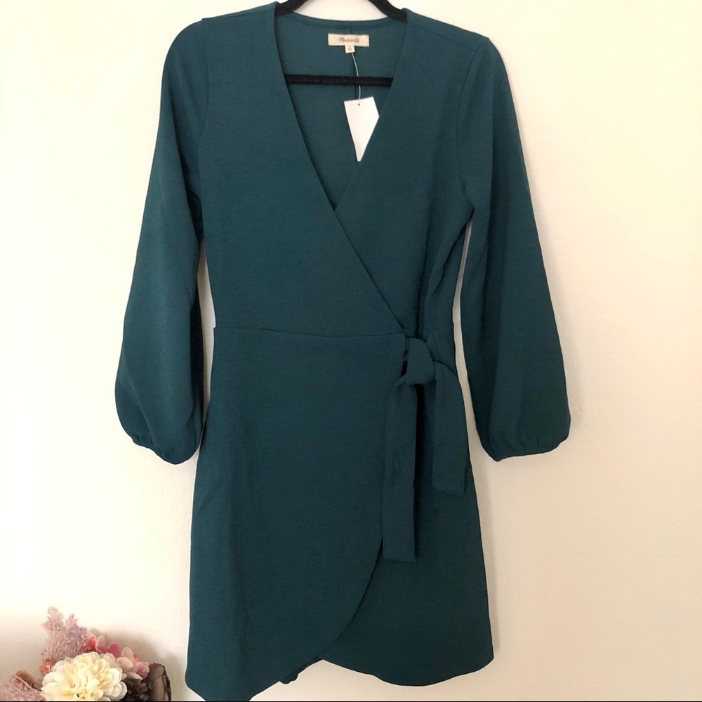 SALE Madewell Texture & Thread Faux Wrap Dress